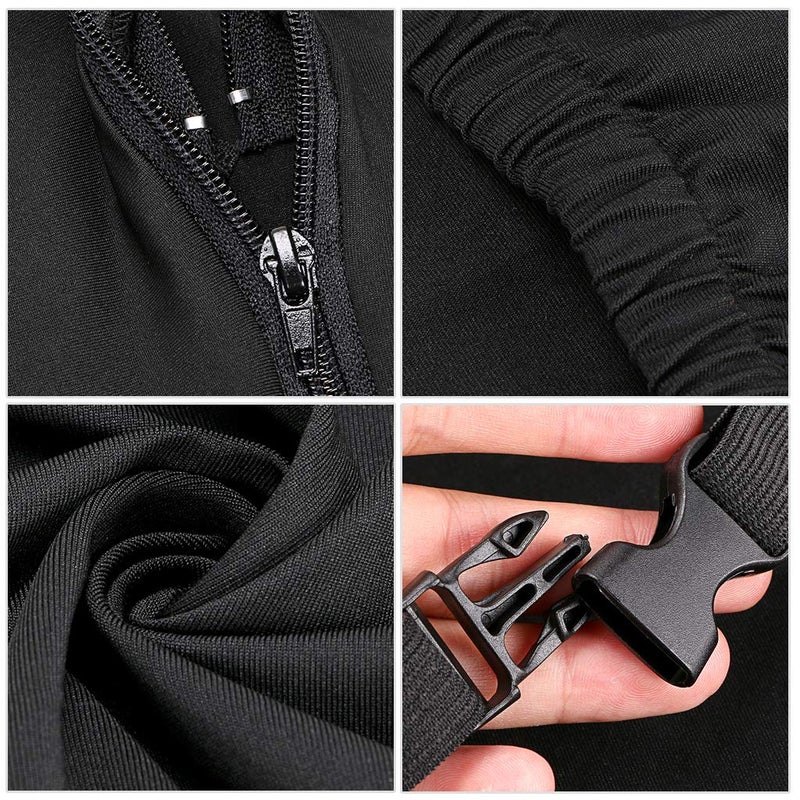 BTSKY أغطية كرسي مكتب ألعاب الكمبيوتر بتصميم مريح من بي تي إس كاي - أغطية بوليستر مرنة لكراسي الألعاب القابلة للإمالة - أسود (بدون كرسي) - Image 5